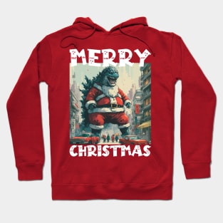 Christmas Godzilla - 3 Hoodie